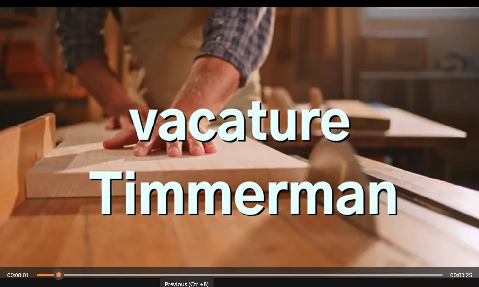 Timmerman_vacature