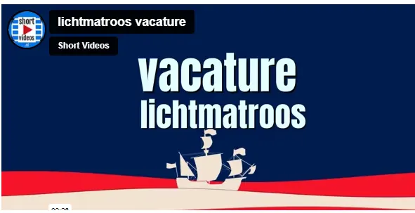 lichtmatroos vacature