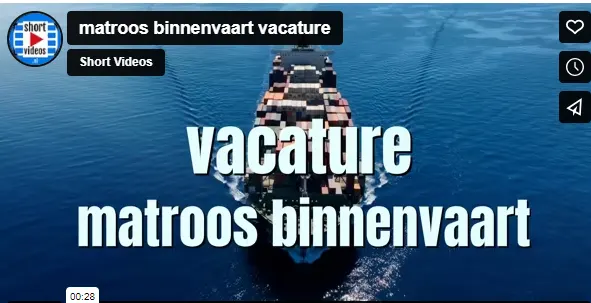 matroos binnenvaart vacature