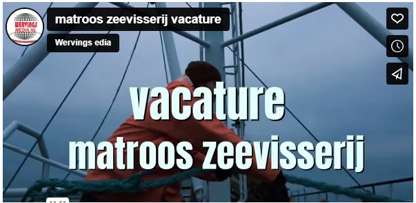 matroos zeevisserij vacature